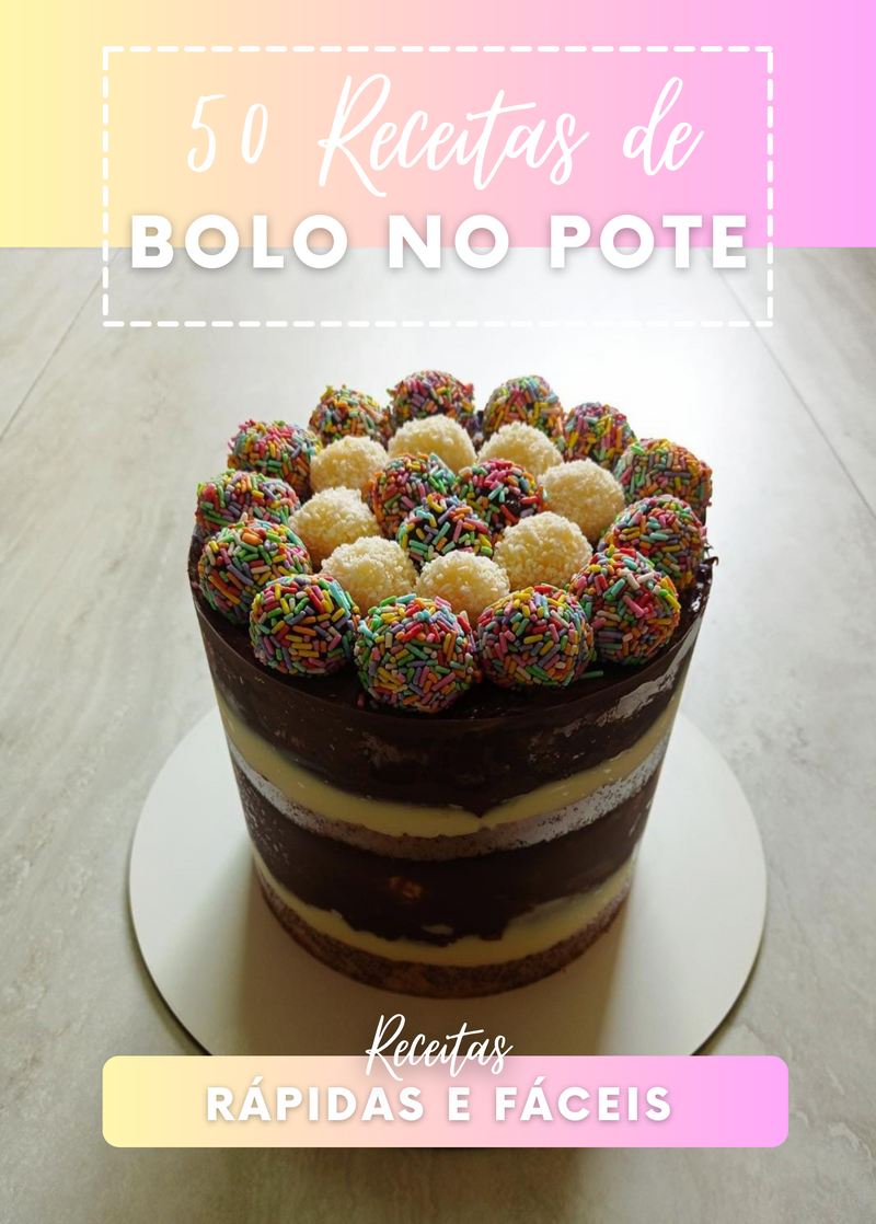 Ebook 50 Receitas de Bolo no Pote Rápidas e Fáceis | loja123shop