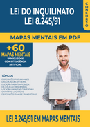 Pacote com 60 Mapas Mentais da Lei do Inquilinato - Lei 8.245/91 | loja123shop