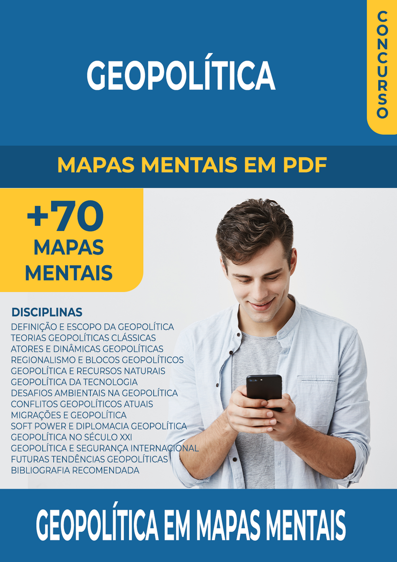 Pacote com 70 Mapas Mentais da Disciplina de Geopolítica | loja123shop