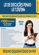 Resumo Esquematizado da Lei de Execuções Penais - Lei 7.210/1984 | loja123shop