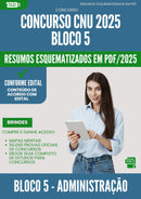 Resumos Esquematizados para Concurso CNU 2025 - Bloco 5 - Administração