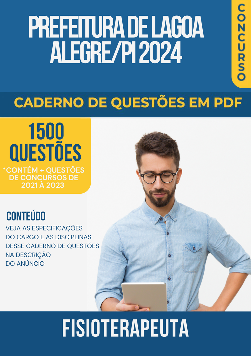 Apostila de Questões para Concurso da Prefeitura de Lagoa Alegre/PI 2024 Fisioterapeuta- Mais de 1.500 Questões Gabaritadas | loja123shop
