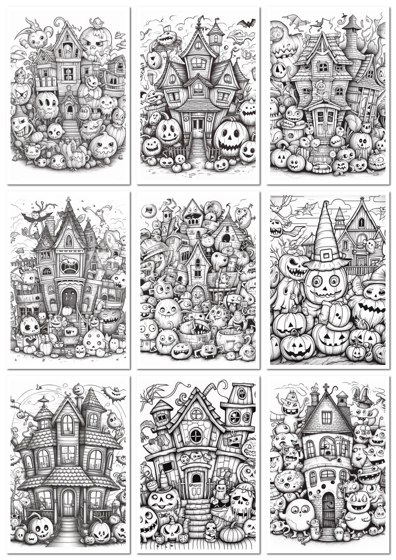 Bruxa para Colorir : 50 desenhos para imprimir