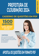 Apostila de Questões para Concurso da Prefeitura de Cujubim/RO 2024 para Motorista - Mais de 1.500 Questões Gabaritadas | loja123shop