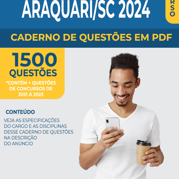Apostila de Questões para Concurso da Prefeitura de Araquari/SC 2024 p