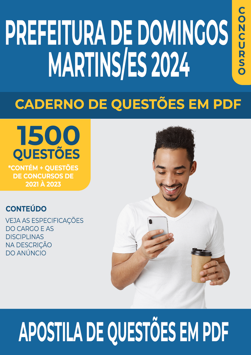 Apostila de Questões para Concurso da Prefeitura de Domingos Martins/ES 2024 para Médico Veterinário - Mais de 1.500 Questões Gabaritadas | loja123shop