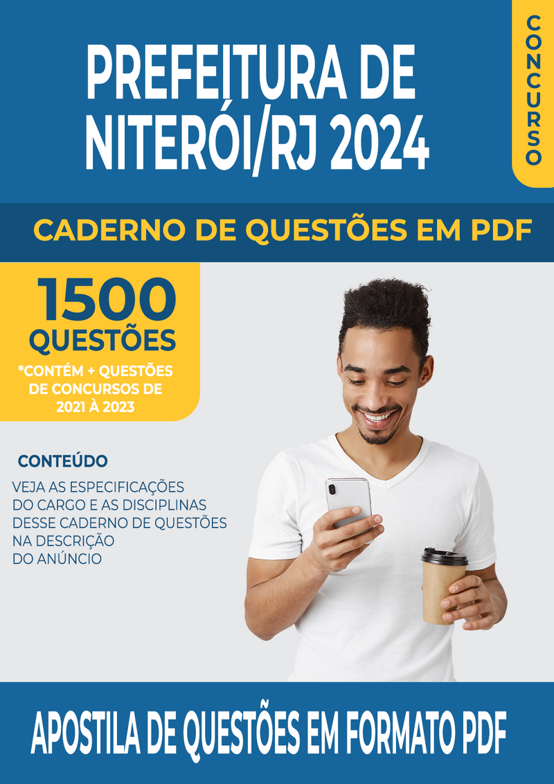 Apostila de Questões para Concurso da Prefeitura de Niterói/RJ 2024 para Farmacêutico NASF - Mais de 1.500 Questões Gabaritadas | loja123shop