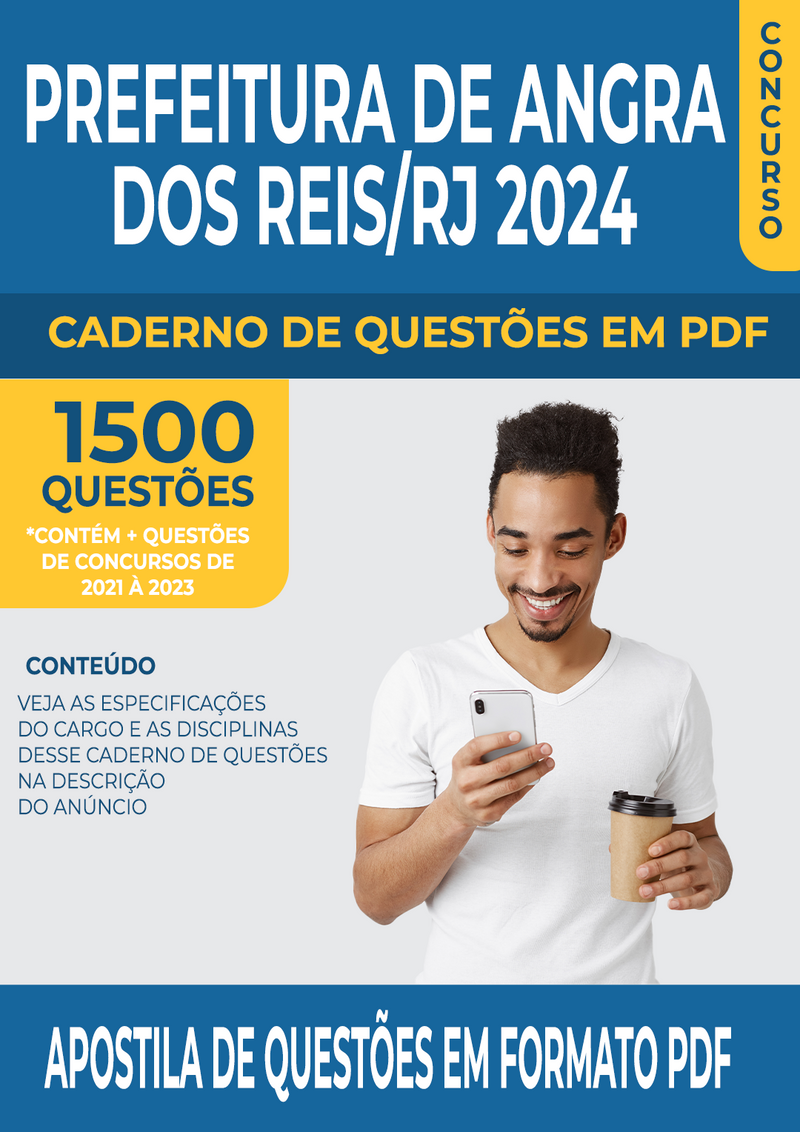 Apostila de Questões para Concurso da Prefeitura de Angra dos Reis/RJ para Farmacêutico Bioquímico - Mais de 1.500 Questões Gabaritadas | loja123shop