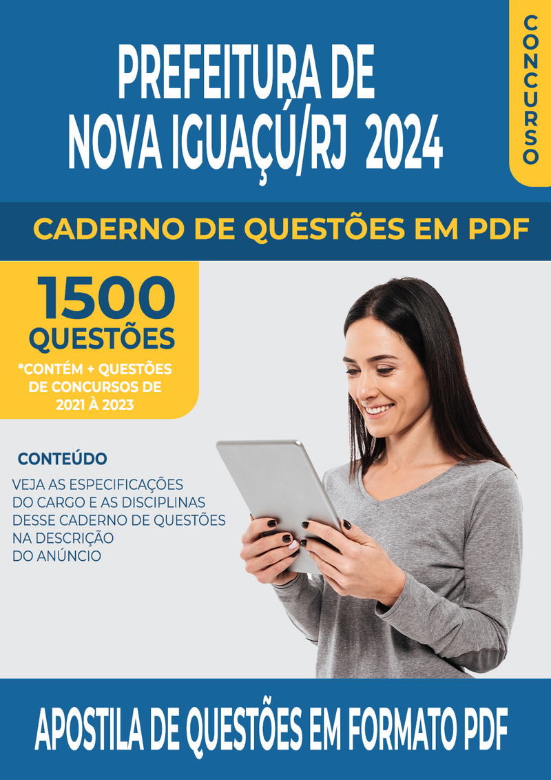 Apostila de Questões para Concurso da Prefeitura de Nova Iguaçú/RJ para Agente Comunitário de Saúde- Mais de 1.500 Questões Gabaritadas | loja123shop