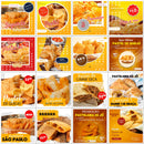 100 Artes de Criativos para Redes Sociais de Pastelaria | loja123shop