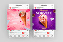 100 Artes de Criativos para Redes Sociais de Sorveteria | loja123shop