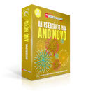 100 Artes de Criativos para Redes Sociais de Ano Novo Reveillon | loja123shop