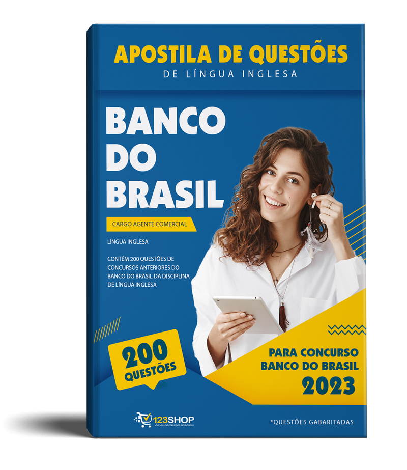 Apostila de Questões de Língua Inglesa para o Concurso Banco do Brasil 2023 | loja123shop