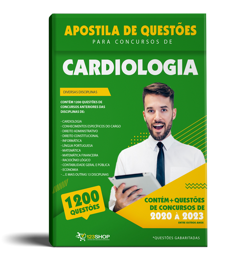 Questões de Concurso de Cardiologia - Mais de 1.200 Questões Gabaritadas | loja123shop