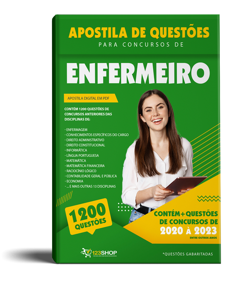 Questões de Concurso de Enfermeiro - Mais de 1.200 Questões Gabaritadas | loja123shop