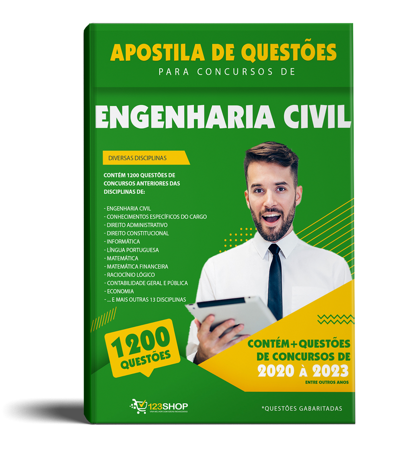 Simulado para Concursos de Engenharia Civil - Mais de 1.200 Questões Gabaritadas