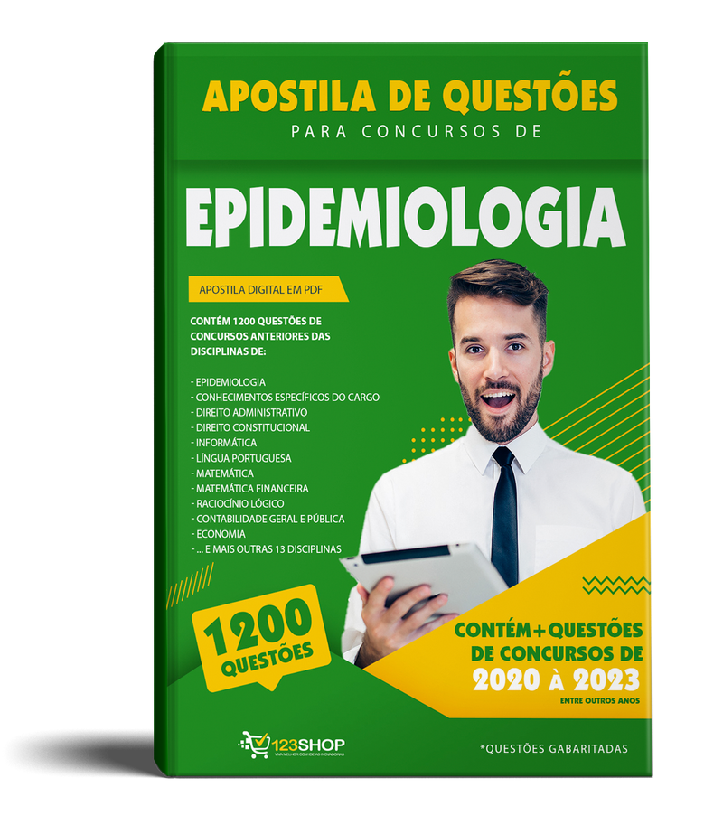 Exercícios para Concursos de Epidemiologia - Mais de 1.200 Questões Gabaritadas | loja123shop