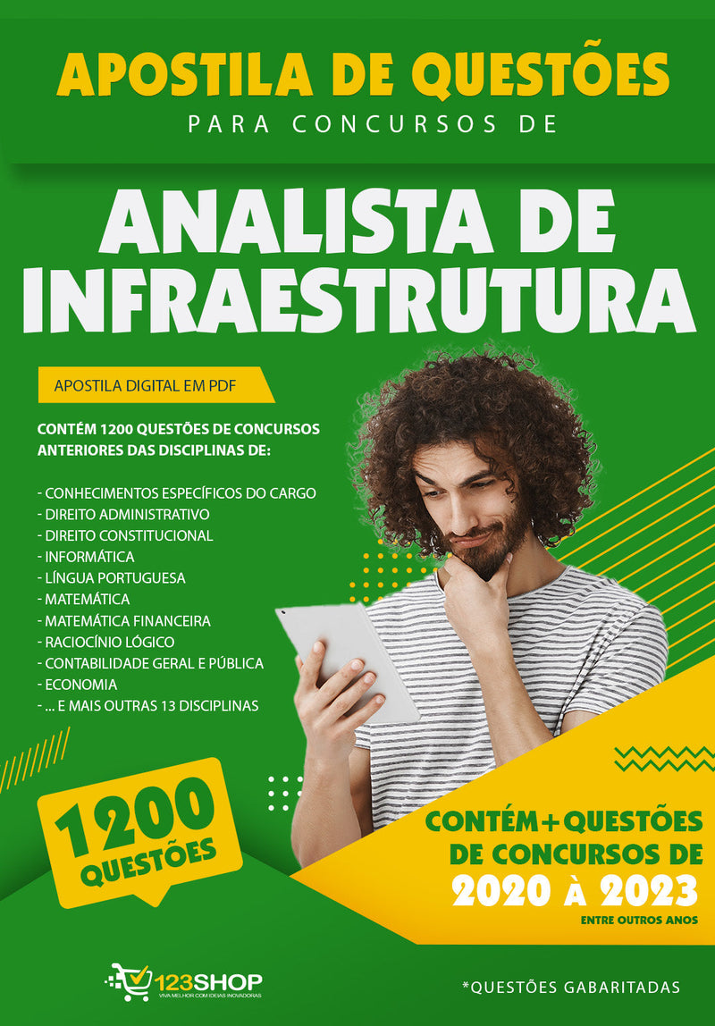 Questões de Concurso de Analista de Infraestrutura - Mais de 1.200 Questões Gabaritadas | loja123shop
