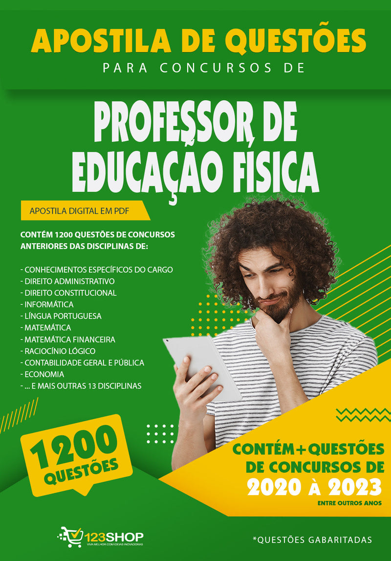 Simulado para Concursos de Professor de Educação Física - Mais de 1.200 Questões Gabaritadas