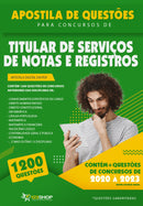 Questões de Concurso de Titular de Serviços de Notas e de Registros - Mais de 1.200 Questões Gabaritadas | loja123shop