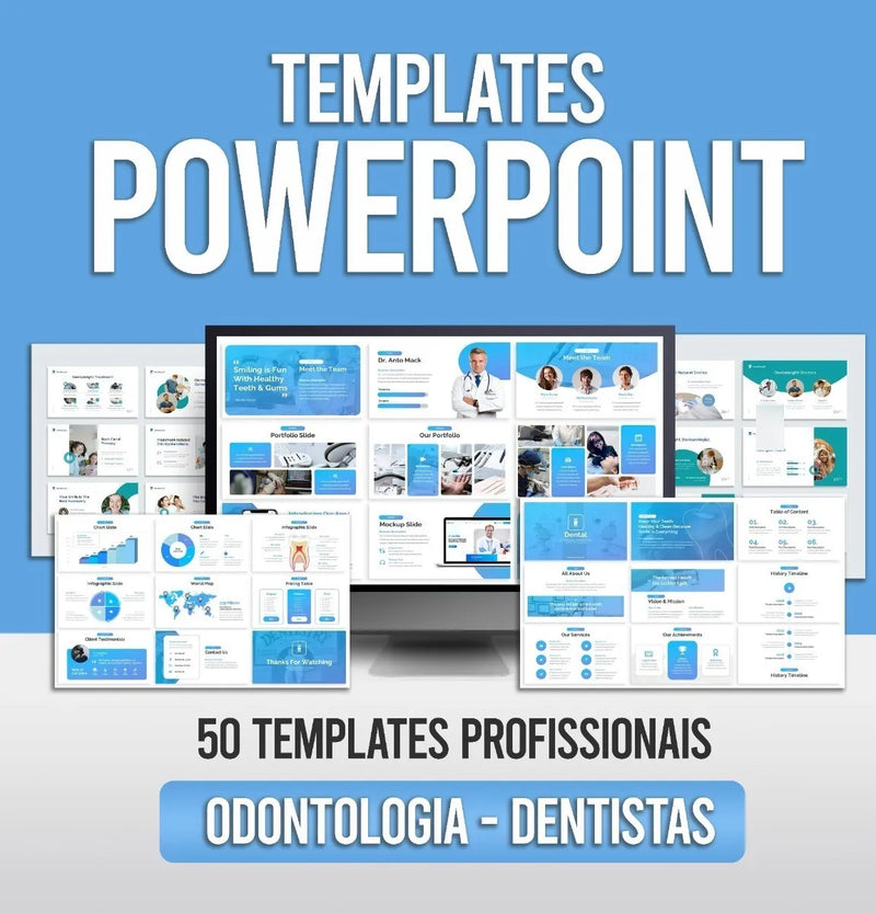 Templates Powerpoint do Segmento de Odontologia Dentistas