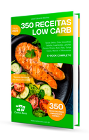 Ebook 350 Receitas Low Carb Rápidas e Práticas | loja123shop