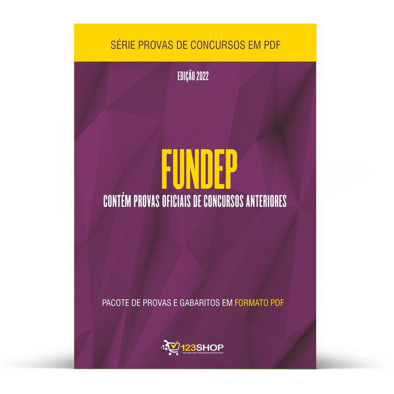 Pacote com 440 Provas Oficiais de Concursos da Banca Fundep | loja123shop