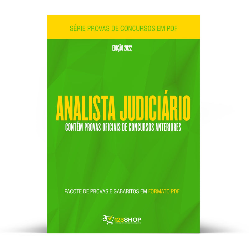 Pacote com 430 Provas Oficiais de Concursos para Analista Judiciário | loja123shop