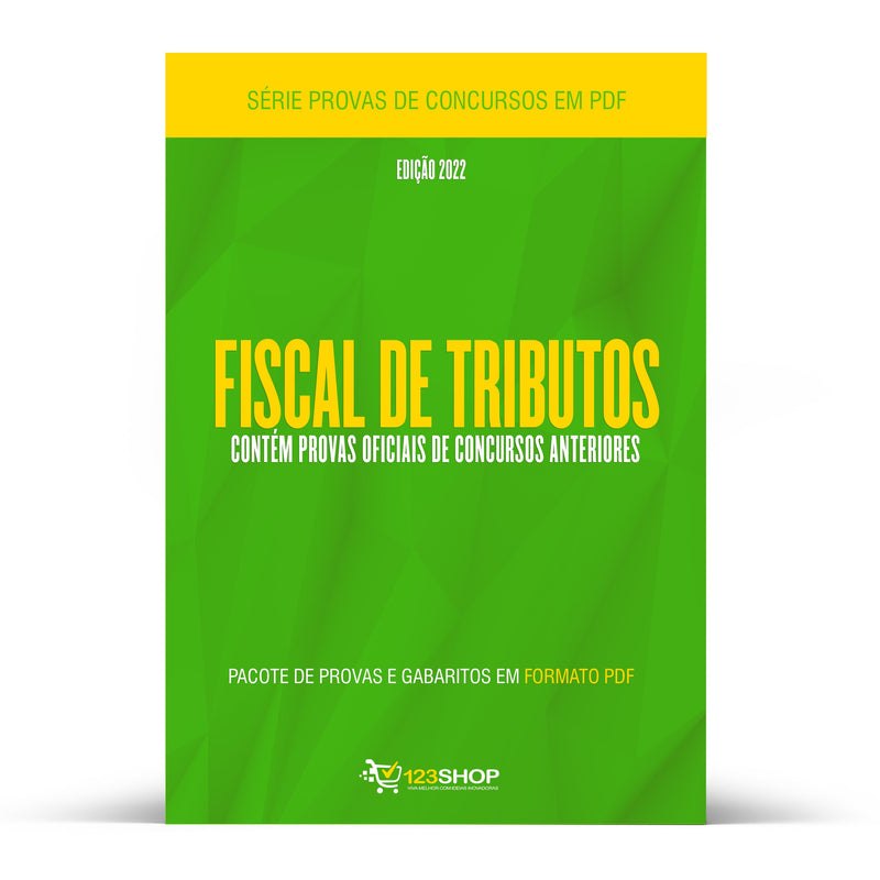 Pacote com 200 Provas Oficiais de Concursos para Fiscal de Tributos | loja123shop