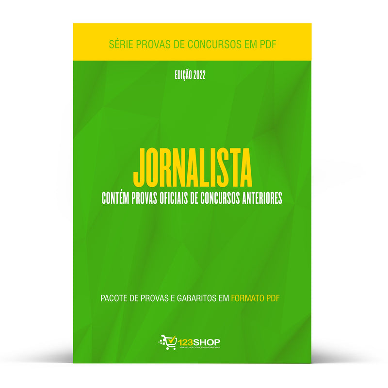 Pacote com 420 Provas Oficiais de Concursos para Jornalista | loja123shop