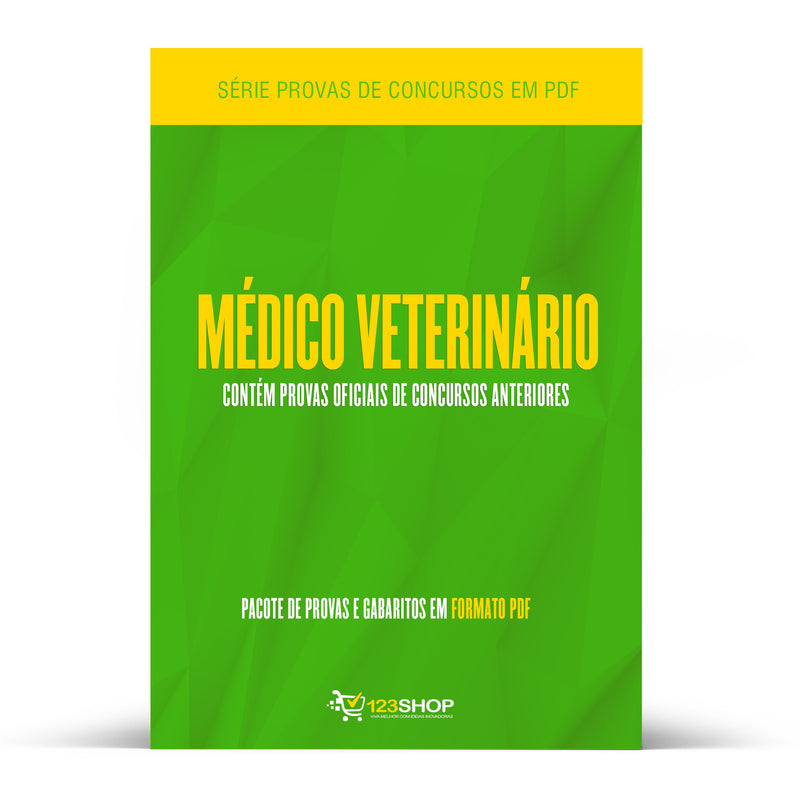 Pacote com 140 Provas Oficiais de Concursos para Médico Veterinário | loja123shop