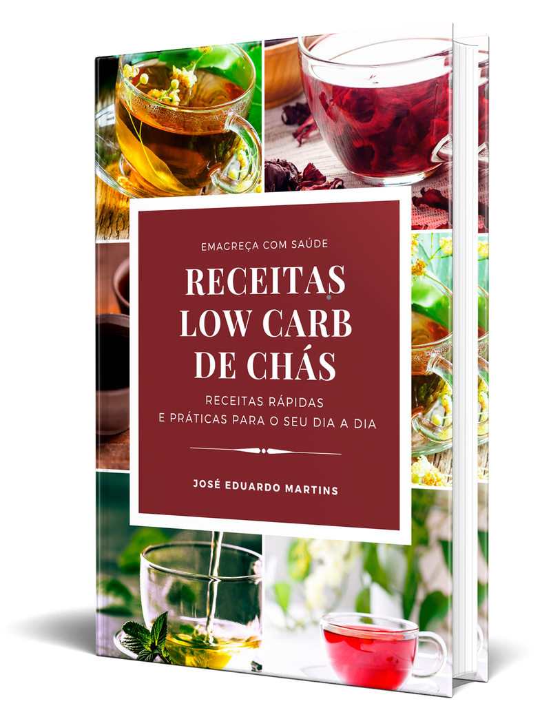 Ebook Receitas Low Carb de Chás | loja123shop