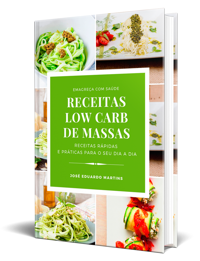 Ebook Receitas Low Carb de Massas | loja123shop