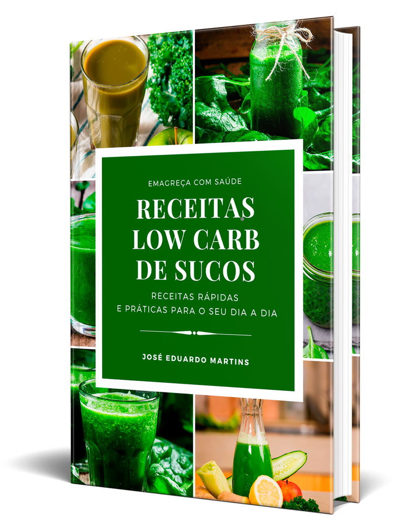 Ebook Receitas Low Carb de Sucos Detox | loja123shop